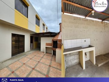 Casa en Venta, 3 dormitorios, Ubicada muy cerca del Hospital del IESS de Manta
