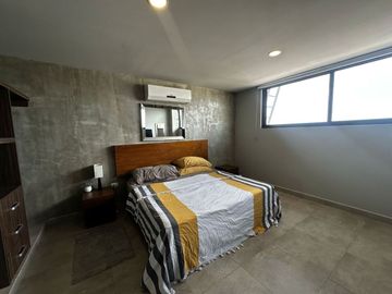 Amplio departamento de 1 recámara, amueblado, en exclusivo complejo Buyán.