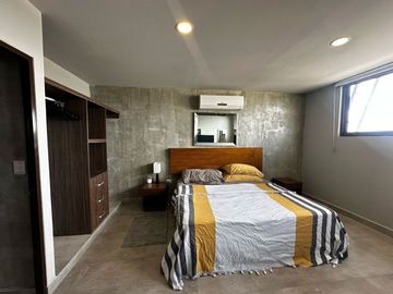 Amplio departamento de 1 recámara, amueblado, en exclusivo complejo Buyán.