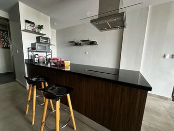 Amplio departamento de 1 recámara, amueblado, en exclusivo complejo Buyán.