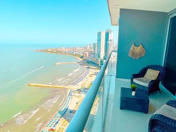 1H Frente al Mar en el Piso 37 de Morros City