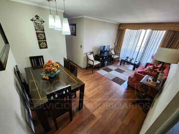 Venta de departamento en Av. Macul esq. Los Olmos, con 3 dormitorios, 2 terrazas, piscina, cowork y gran conectividad en condominio seguro