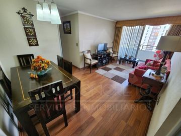 Venta de departamento en Av. Macul esq. Los Olmos, con 3 dormitorios, 2 terrazas, piscina, cowork y gran conectividad en condominio seguro
