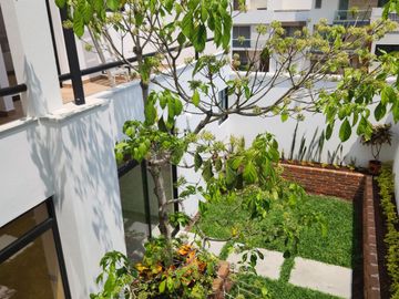 En Fracc. Las Palomas, casa nueva con jardín, 3 habitaciones, una en planta baja