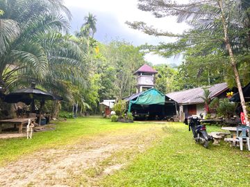 Nearly 25 Rai of Land with Mountain View, Farmhouse & Public Creek for Sale in Thai Mueang, Phangnga