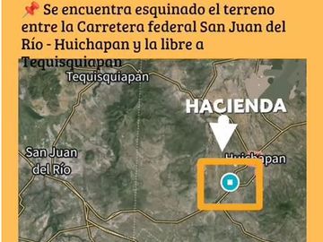VENTA HACIENDA EN HUICHAPAN, HIDALGO