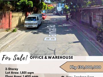 FOR SALE Office & Warehouse located at Brgy. Tandang Sora, Quezon City
