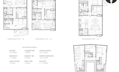 For Sale: 2BR Corner at 38 Park Avenue Cebu I.T. Park - 103.77sqm.