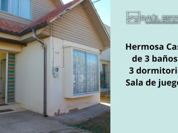 Vendemos casa de 3 dormitorios, 3 baños en Villa Las Bodegas