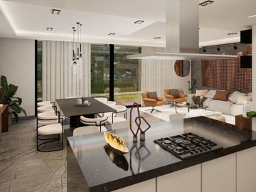 Casa de lujo, alberca privada, múltiples terrazas, en venta, Huayacán, Cancún