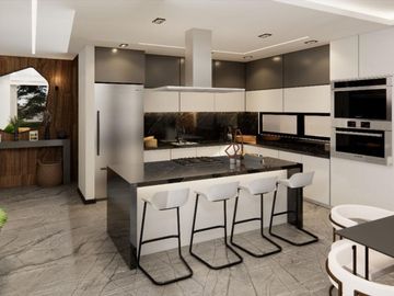 Casa de lujo, alberca privada, múltiples terrazas, en venta, Huayacán, Cancún