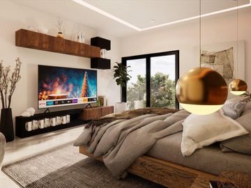 Casa de lujo, alberca privada, múltiples terrazas, en venta, Huayacán, Cancún