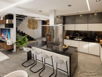 Casa de lujo, alberca privada, múltiples terrazas, en venta, Huayacán, Cancún