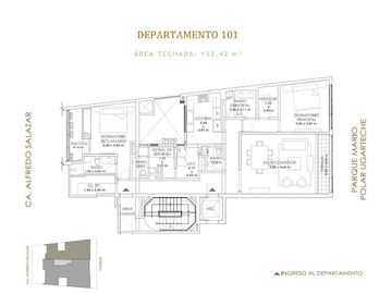 LINDO DEPARTAMENTO DE ESTRENO PRIMER PISO SAN ISIDRO
