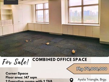 FOR SALE Combined Office Space located at Ayala Tower One & Exchange Plaza, Ayala Triangle, Brgy. Bel-Air, Makati City