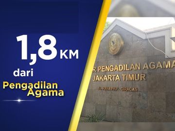 [PINGGIR JL. RAYA] Rumah Sutra Cibubur-Ciracas, Pinggir Lapangan Tembak di Jakarta Timur Jual Dijual