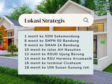 Rumah Cijambe Ujung Berung, Baru Murah di Dekat Arcamanik Cicaheum di Kota Bandung Timur Jual Dijual