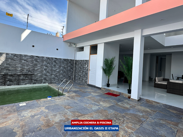 Casa De Estreno Con Piscina - Urb El Oasis Ii Etapa (Ica)