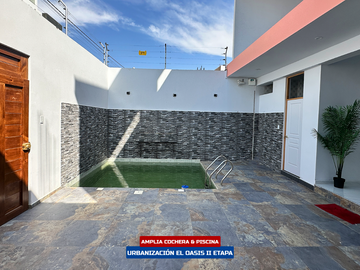 Casa De Estreno Con Piscina - Urb El Oasis Ii Etapa (Ica)