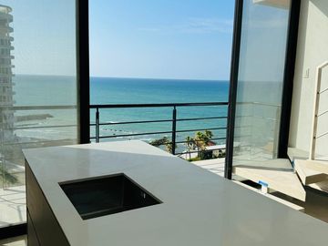 Espectacular departamento Loft completamente nuevo con vista al mar.