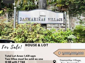 FOR SALE House & Lot located at Dasmarinas Village, Brgy. Dasmarinas, Makati City