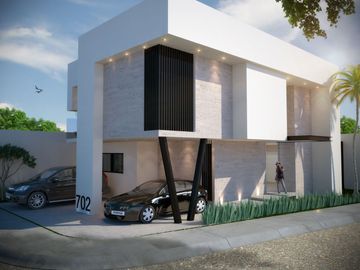 Casa en Venta casa nueva en Bosque Sereno, en esquina , Jardín exedente, Tres Recámaras con estudio o recamara en planta baja