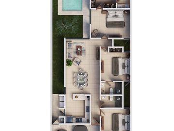 CASA EN VENTA MERIDA YUCATAN 1 PLANTA
