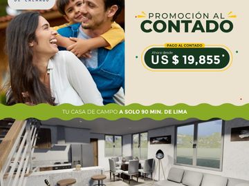 Venta de terreno en Condominio Bosques de Calango, km 19 de la carretera de Mala