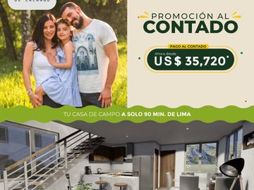 Venta de terreno en Condominio Bosques de Calango, km 19 de la carretera de Mala