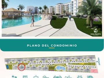 Venta de departamento de playa en Asia Pacific, km 98 Pan. Sur, Boulevard de Asia