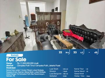 Rumah Cempaka Putih Timur Cempaka Putih, Jakarta Pusat
