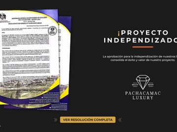 Venta de terreno de 500 m2, Pachacamac