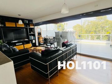 PRECIOSO DUPLEX CON TERRAZA FRENTE  A PARQUE 🌳en SANTIAGO DE SURCO / límite con Miraflores (Código: HOL 1101-426-1