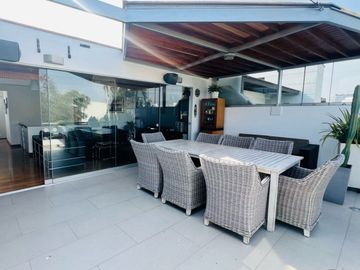 PRECIOSO DUPLEX CON TERRAZA FRENTE  A PARQUE 🌳en SANTIAGO DE SURCO / límite con Miraflores (Código: HOL 1101-426-1