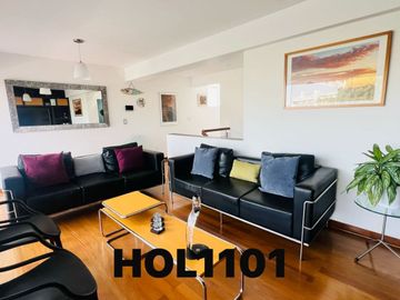 PRECIOSO DUPLEX CON TERRAZA FRENTE  A PARQUE 🌳en SANTIAGO DE SURCO / límite con Miraflores (Código: HOL 1101-426-1