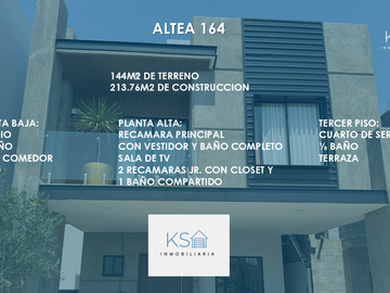 CASA EN VENTA FRACCIONAMIENTO ALTARA 164