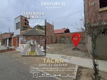 VENTA DE TERRENO EN URBANIZACION EL OLIVAR