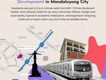 Condo in Mandaluyong near MRT Megamall NAIA The Paddington Place Studio Unit For Sale
