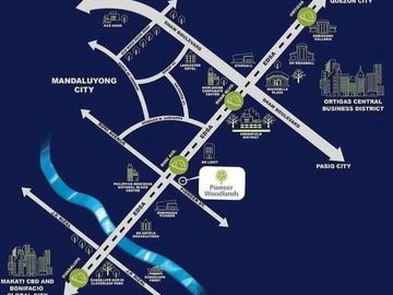 PIONEER WOODLANDS STUDIO UNIT 22.32 SQM IN MANDALUYONG WITH FREEBIES & PET FRIENDLY