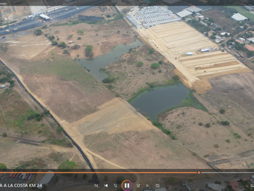 Vendo Terreno 120.000m² pasando peaje Chongón Vía a La Costa 180m de Frente