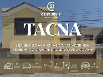 VENTA DE CASA EN O'DONOVAN - TACNA