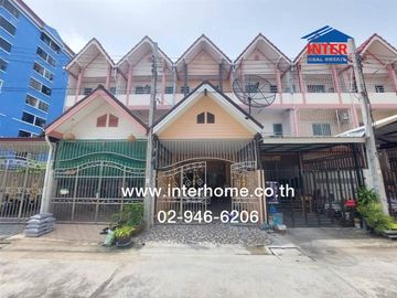 3-storey townhouse, 23.2 sq m, Vibhavadi Village, near BTS Chang Erawan, Vibhavadi Mansion Alley, Sukhumvit Road, Mueang Samut Prakan, Samut Prakan