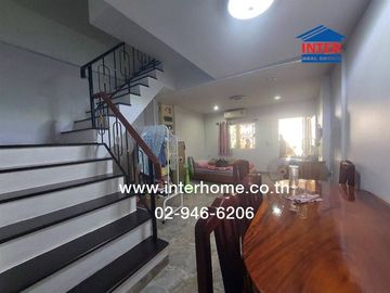 3-storey townhouse, 23.2 sq m, Vibhavadi Village, near BTS Chang Erawan, Vibhavadi Mansion Alley, Sukhumvit Road, Mueang Samut Prakan, Samut Prakan