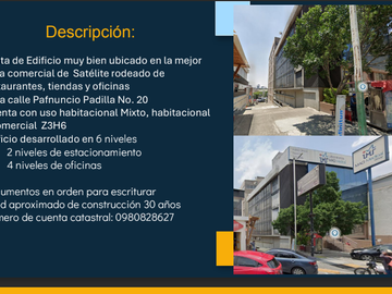 EDIFICIO EN VENTA FRENTE A LAS TORRES  SATÉLITE