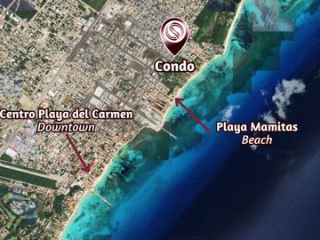 Estudio amueblado, a unos pasos del mar, en venta, Centro, Playa del Carmen