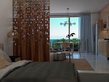 Estudio amueblado, a unos pasos del mar, en venta, Centro, Playa del Carmen