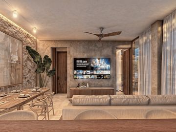 ESPECTACULAR DEPARTAMENTO CERCANO A LA PLAYA EN PLAYA DEL CARMEN