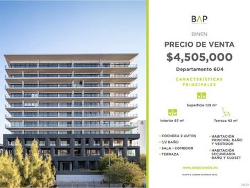 Departamento en Venta en Binen