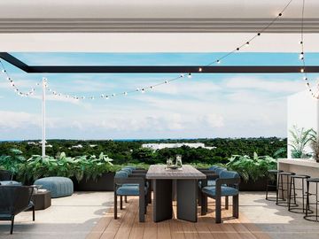 DEPARTAMENTO EN VENTA EN MAYACOBA PLAYA DEL CARMEN 60M2
