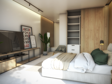 DEPARTAMENTO EN VENTA EN PLAYA DEL CARMEN AMUEBLADO Y EQUIPADO 36M2